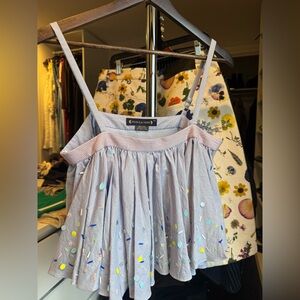 Pankaj & Nidhi Lavender Embellished Spaghetti Strap Dress